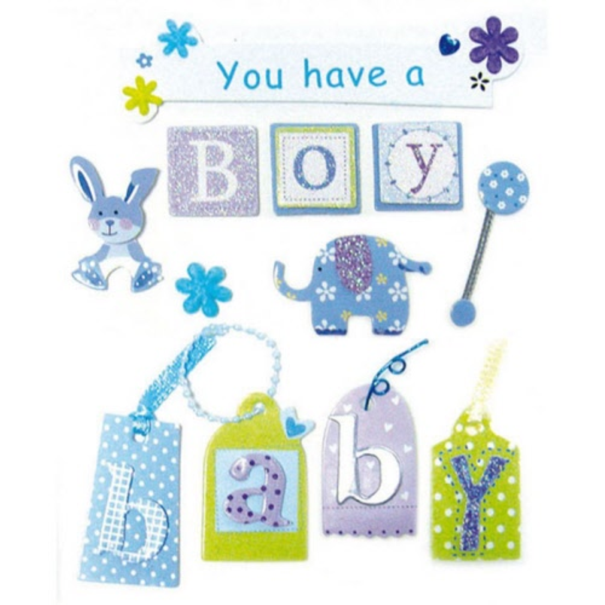 DECORAZIONI 3D SBA295 BABY BOY