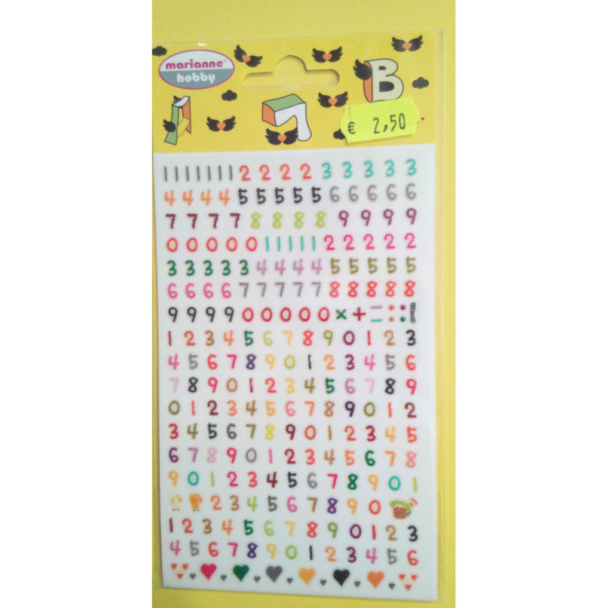 STICKERS 3395-411 NUMERI IN RILIEVO