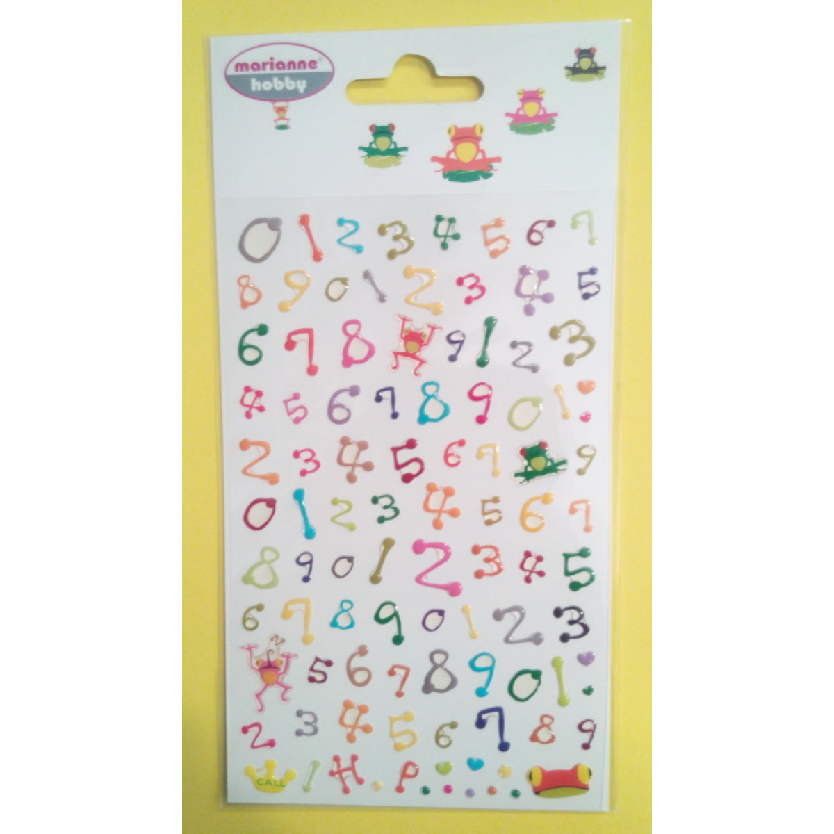 STICKERS 3395-421 NUMERI IN RILIEVO