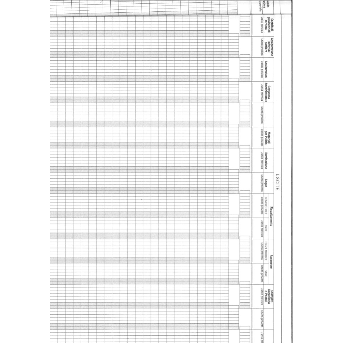 REGISTRO DU136410000 DI CONTABILITA' CONDOMINIO
