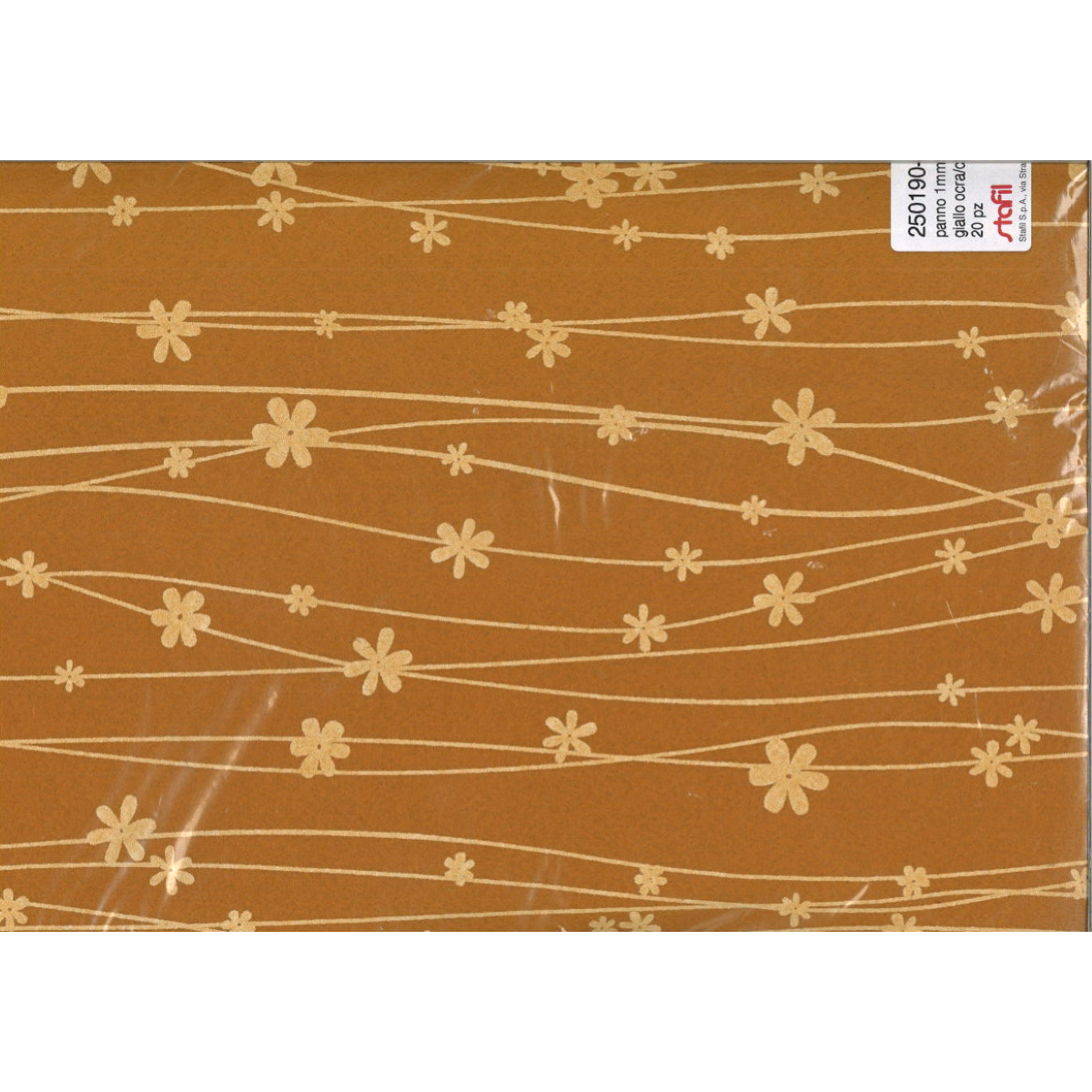 PANNOLENCI 250190-48 DECO MM.1 CM.30*40 MARRONE FIORI
