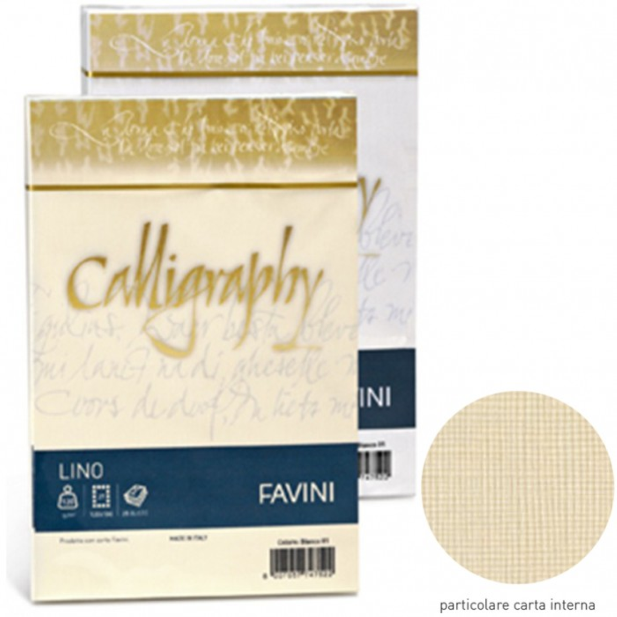 BUSTA LETTERA CALLIGRAPHY LINO 02 AVORIO GR. 120 CM.12 X 18 FAVINI
