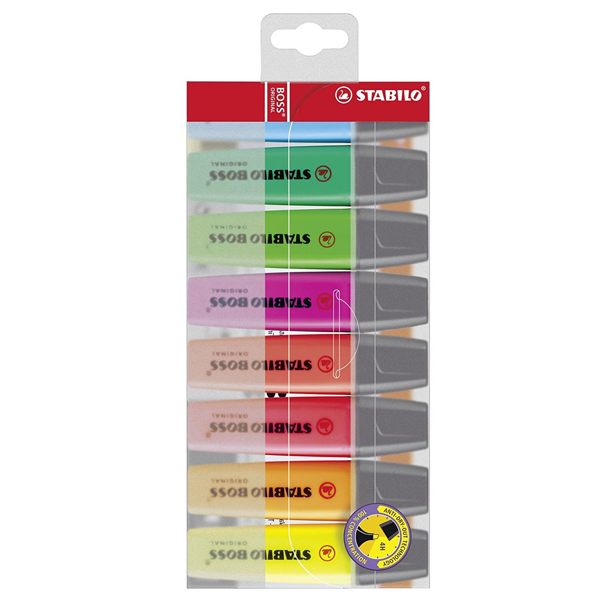 SET 8 EVIDENZIATORI STABILO BOSS ORIGINAL 70/8