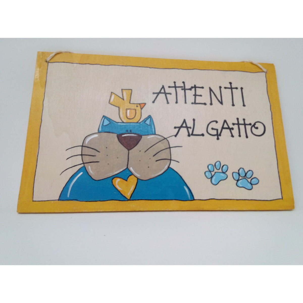 TARGHETTA ATTENTI AL GATTO