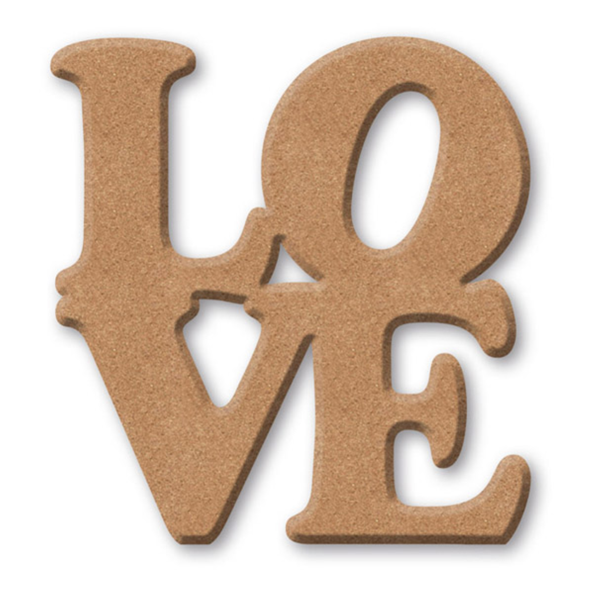 SAGOMA MDF KF325 SCRITTA LOVE CM. 19 X 20