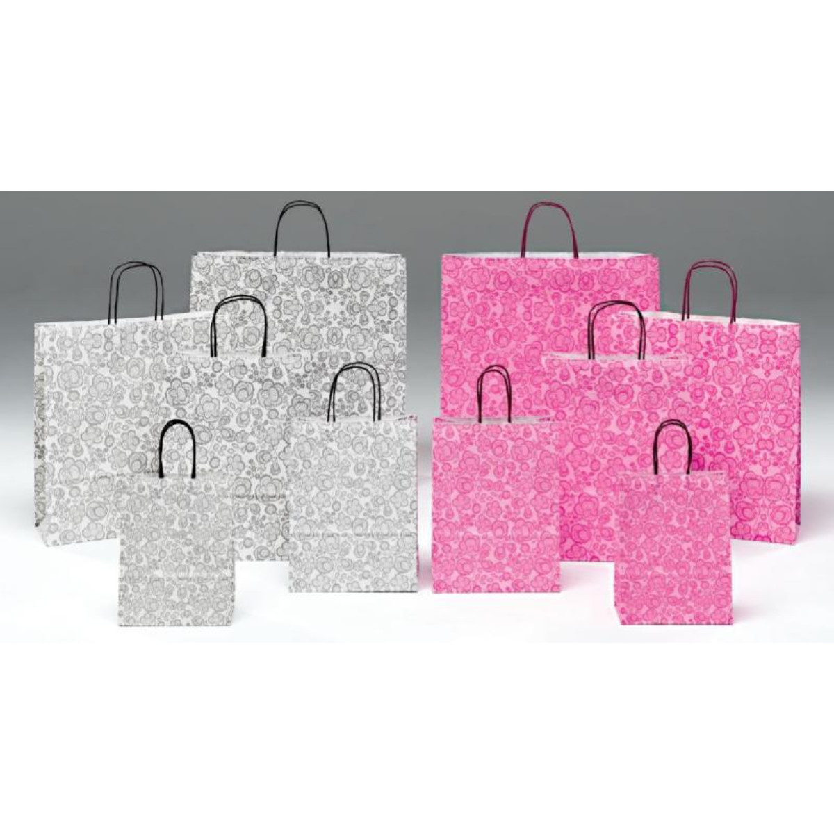 SHOPPER CM.36 X 12 X 41 FANTASIA DAMASCO GRIGIO