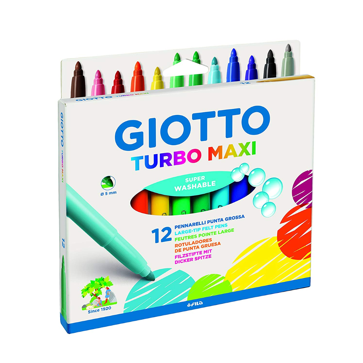 PENNARELLI GIOTTO TURBO MAXI 12 COLORI F454000
