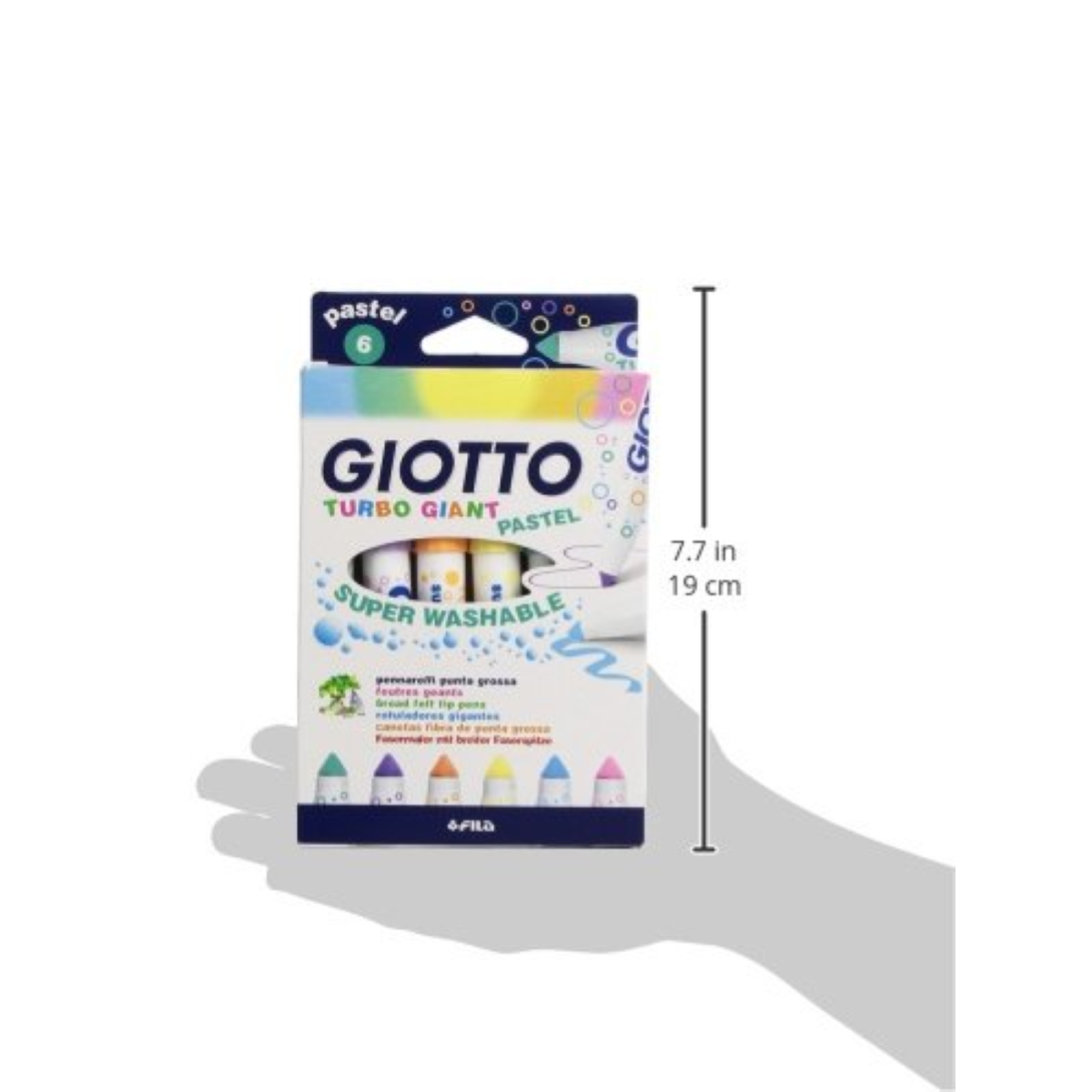 PENNARELLI GIOTTO TURBO GIANT PASTEL 6 COLORI