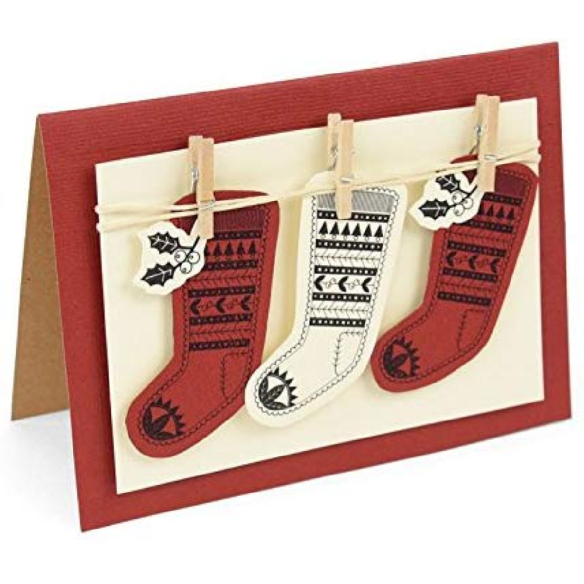 FUSTELLA SIZZIX 662166 CALZE FAIR ISLE THINLITS