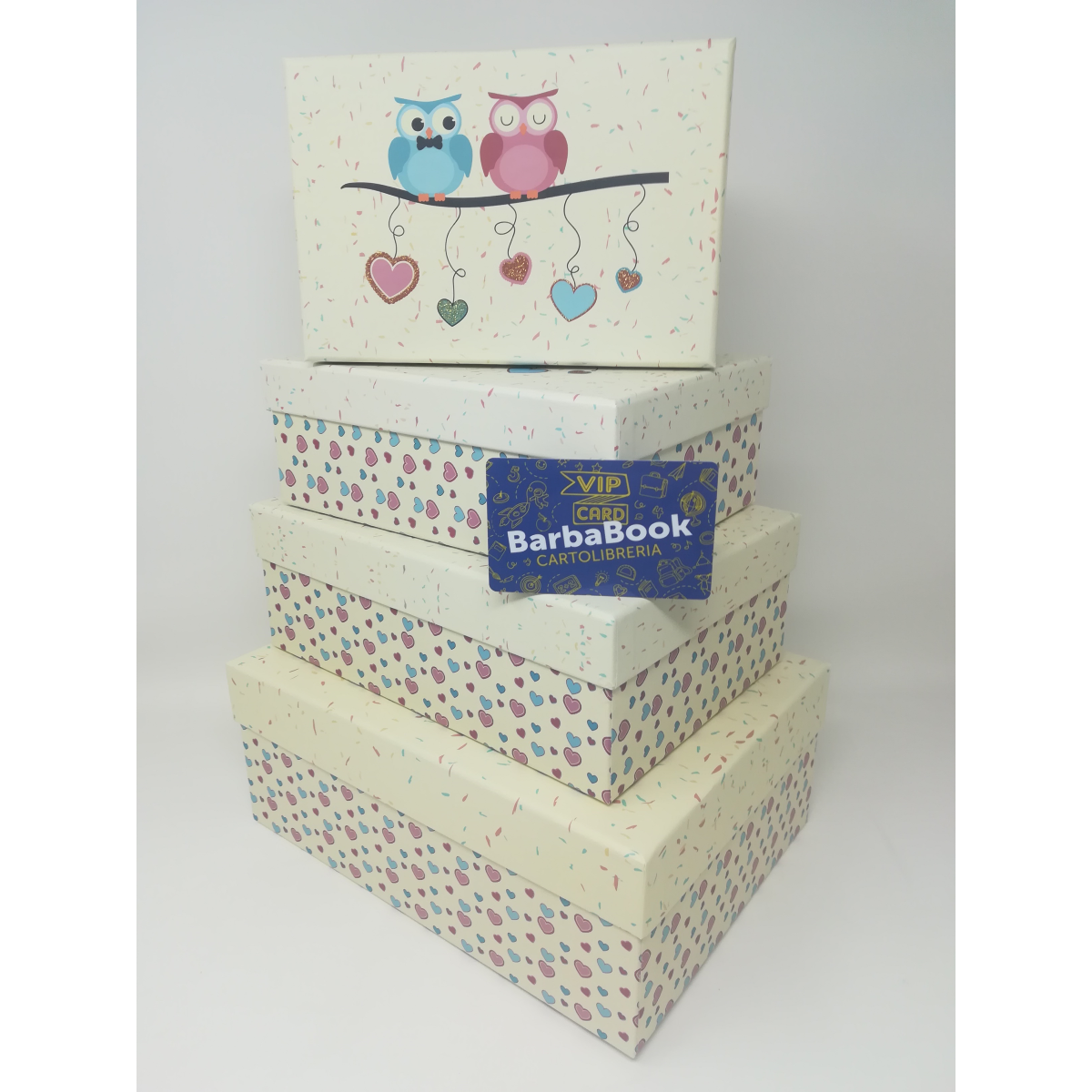SCATOLA REGALO CARTOMANIA BY SEVEN GUFETTI CM. 23 X 16 X 9 ART.9D300