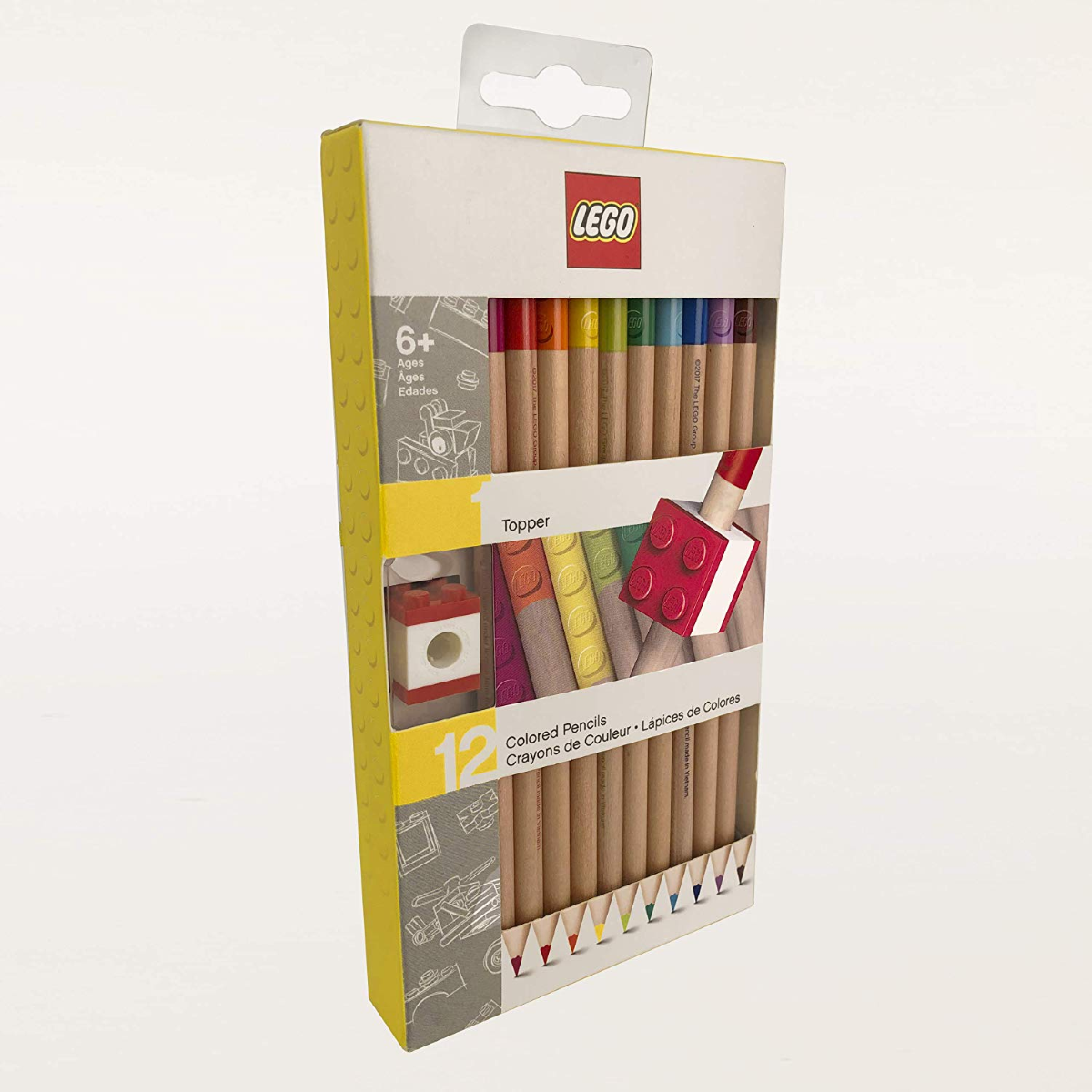 SET 12 MATITE + TOPPERS NEW BRICK LEGO ART.52064