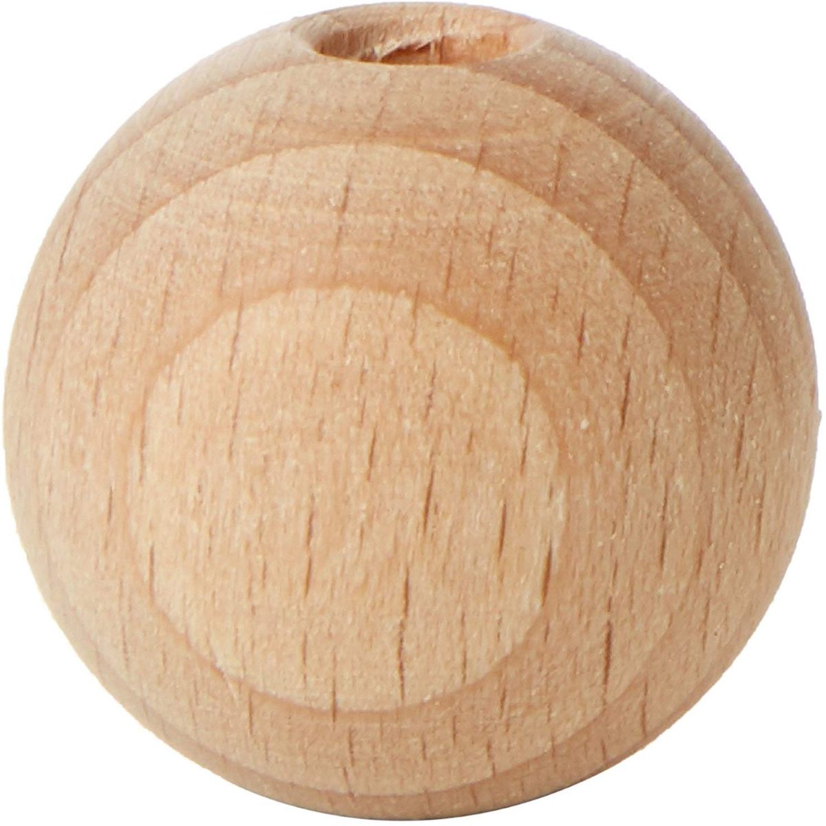 PALLA 866-251 LEGNO GREZZO MM.25 FORATA PZ.8