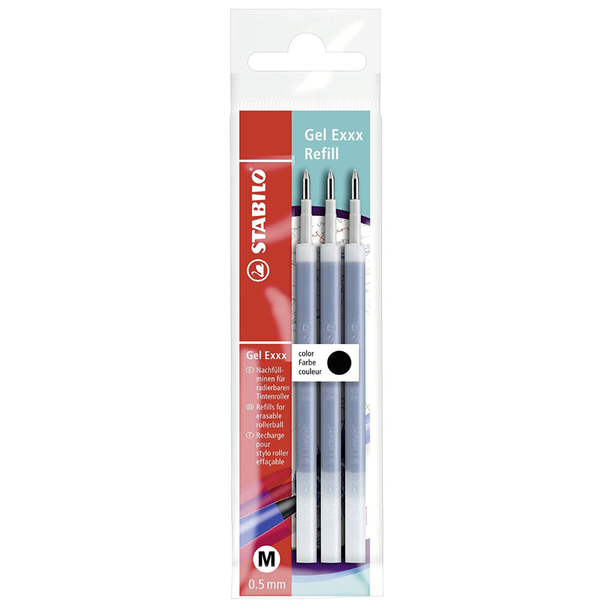 RICARICA STABILO GEL EXXX 0,5 COLORE NERO