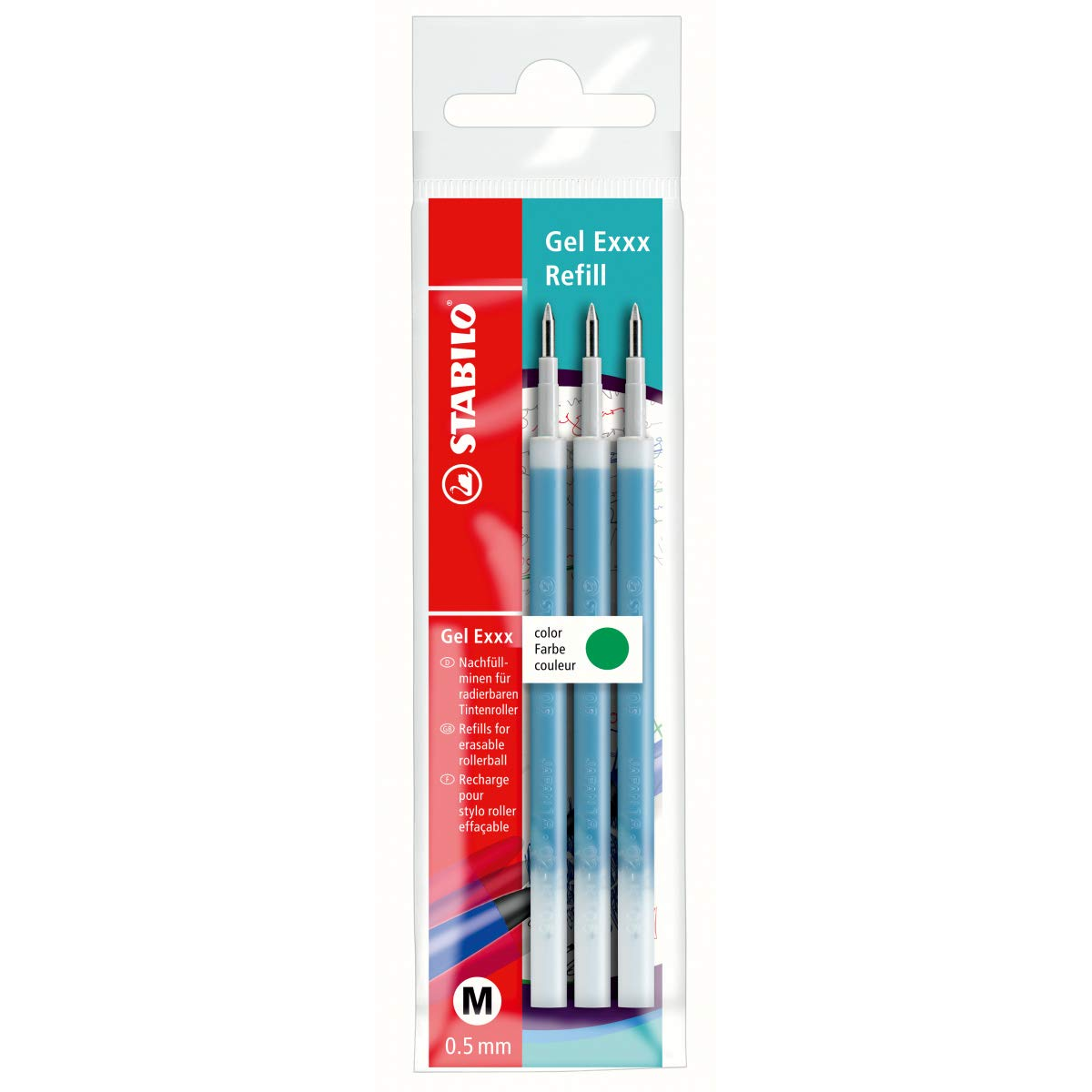 RICARICA STABILO GEL EXXX 0,5 COLORE VERDE