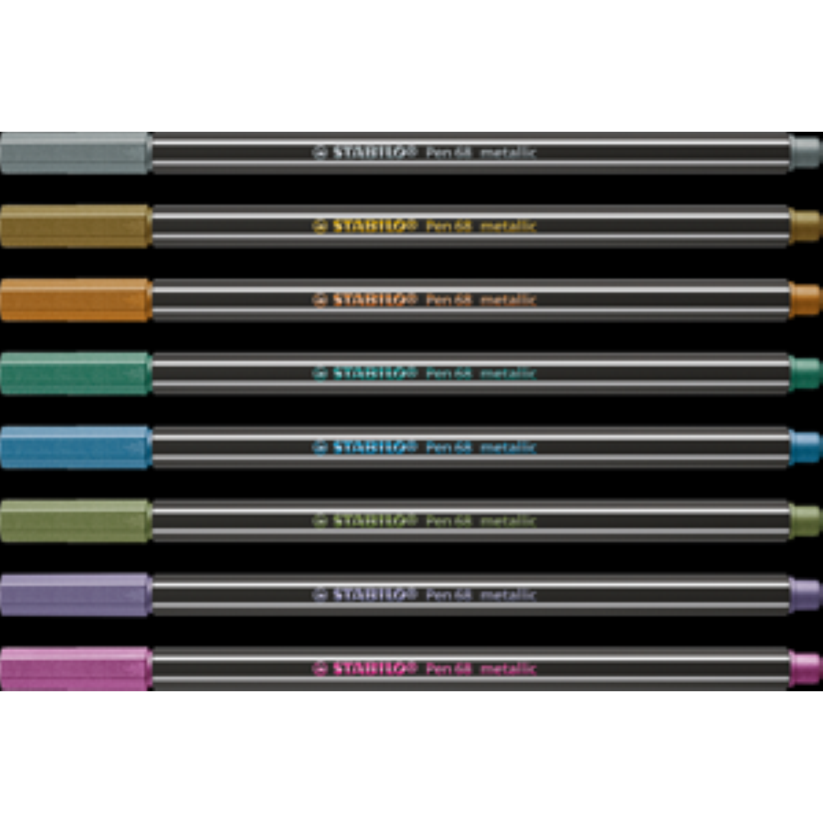 PENNA STABILO PEN METALLIC 68/805 COLORE ARGENTO