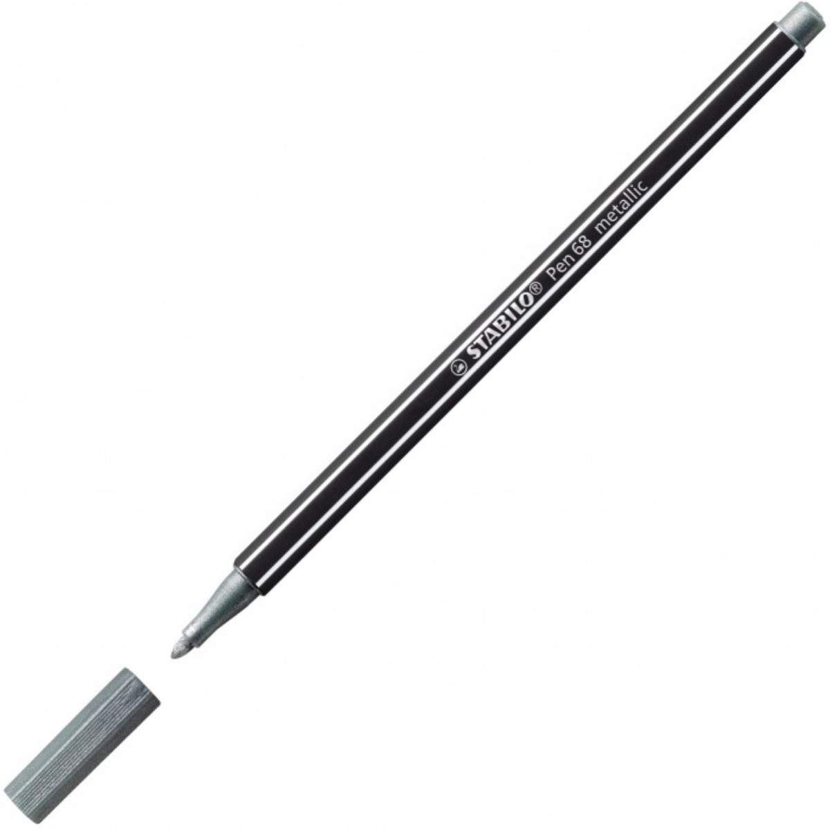 PENNA STABILO PEN METALLIC 68/805 COLORE ARGENTO