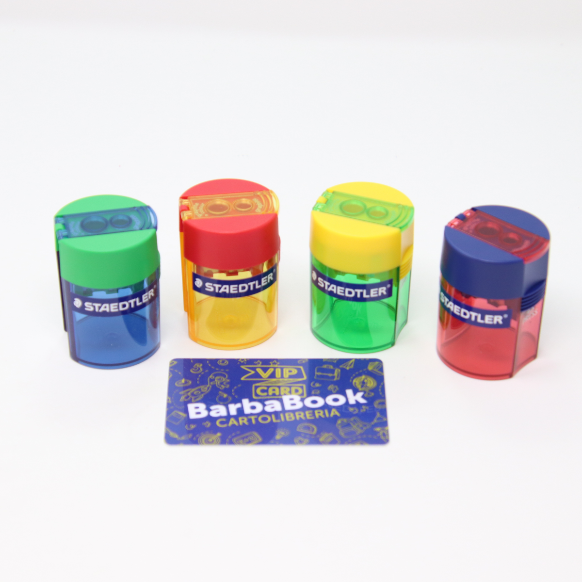 TEMPERAMATITE 2 FORI CON CONTENITORE STAEDTLER 512 006 PLASTICA
