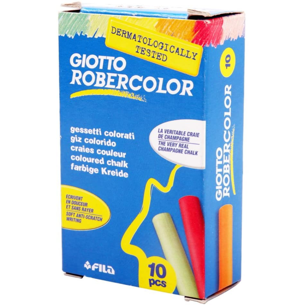 Giotto Gessi per lavagna, colori vari, scatola 100 pezzi : :  Giochi e giocattoli