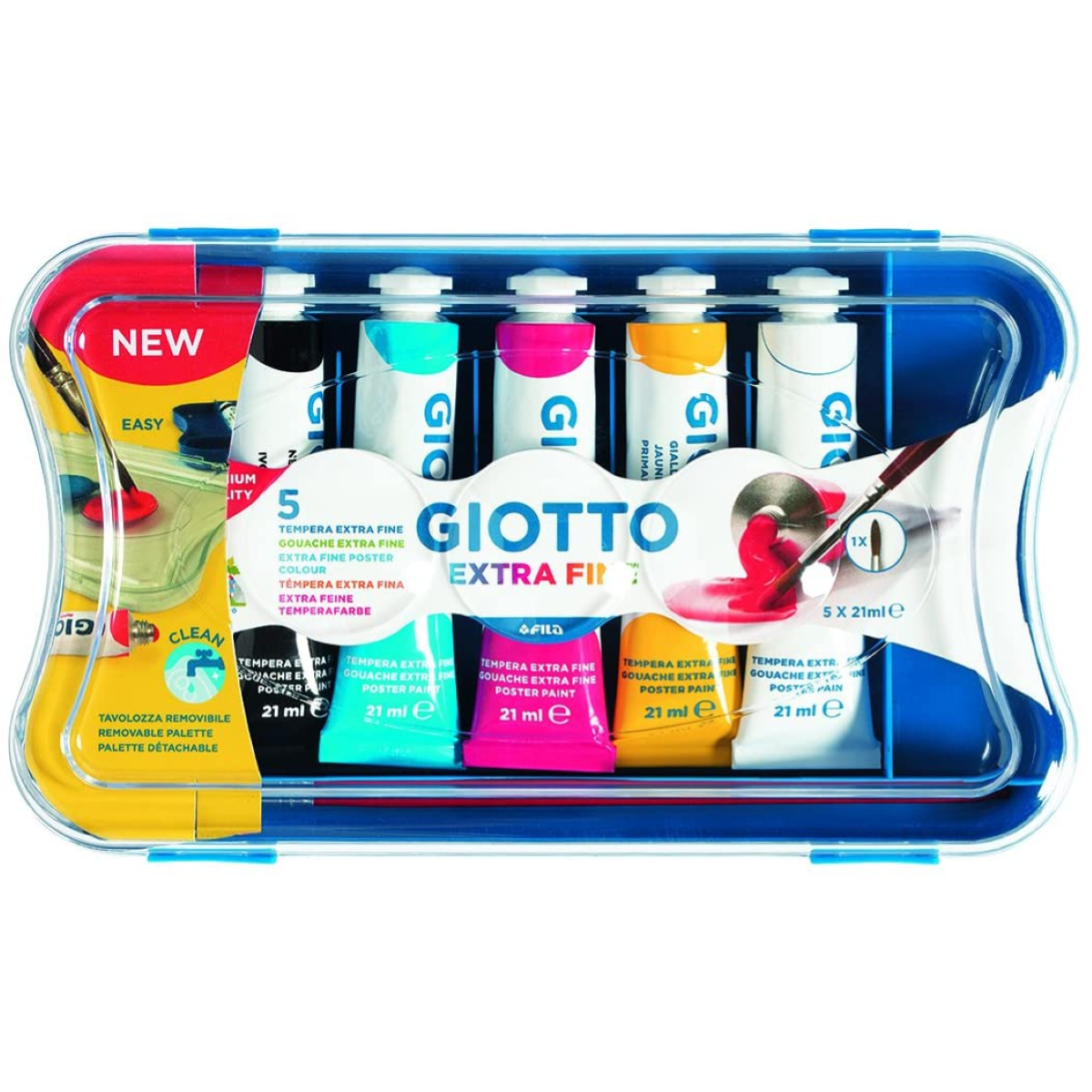 TEMPERA GIOTTO 5 COLORI ML.21 ART. 327000