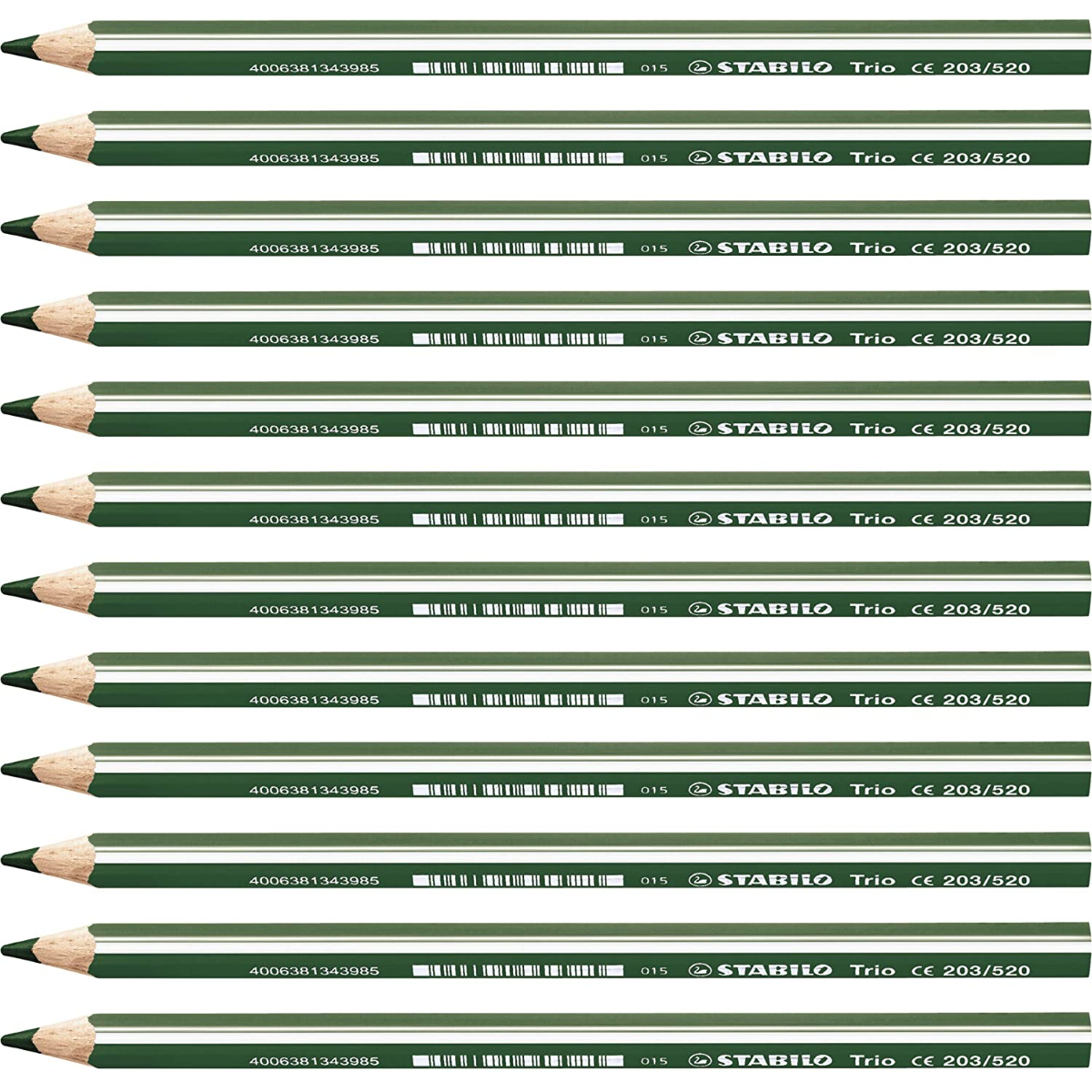 PASTELLO STABILO TRIO THICK 203/520 COLORE VERDE FOGLIA