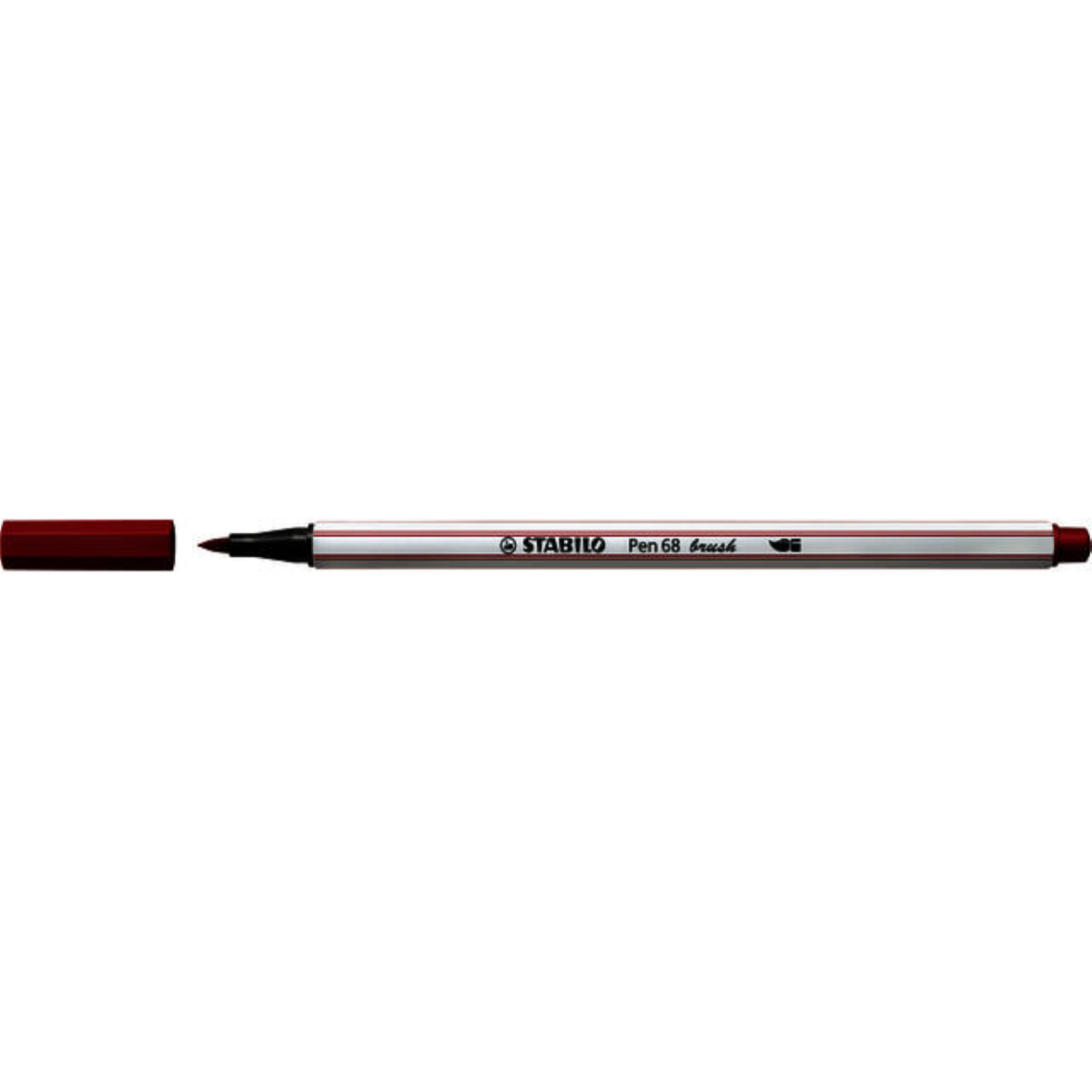 PENNA STABILO PEN 68 BRUSH 568/50 ROSSO SCURO