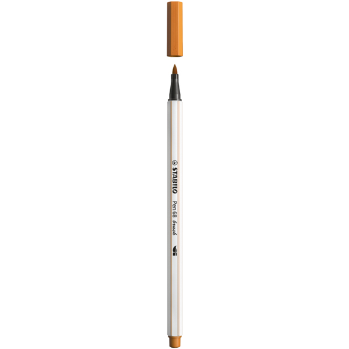 PENNA STABILO PEN 68 BRUSH 568/89 OCRA SCURO