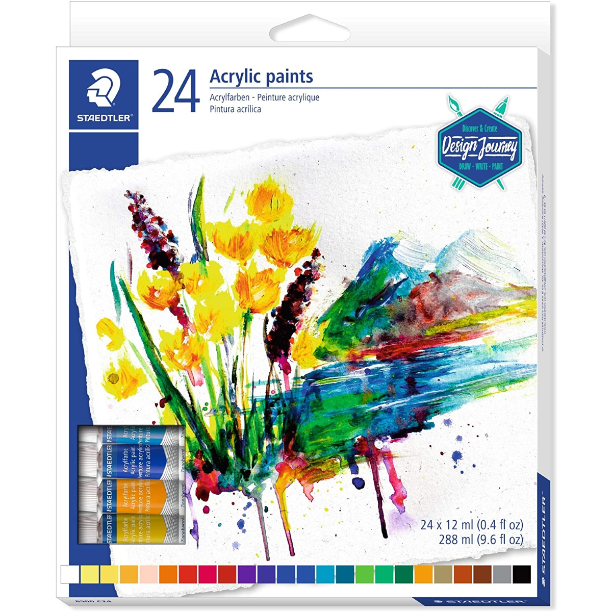 TEMPERA ACRILICA STAEDTLER 24 COLORI ML.12