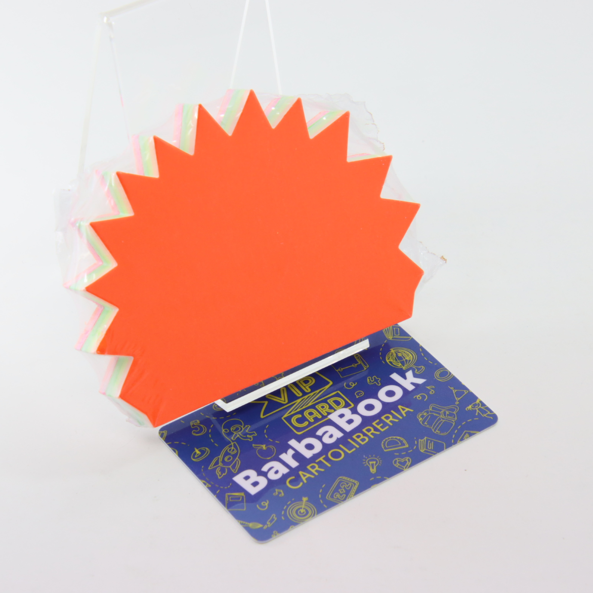 SEGNAPREZZO CARTONCINO FLUO MEDIO FLASH CM. 11 X 8,5 ART. 60044