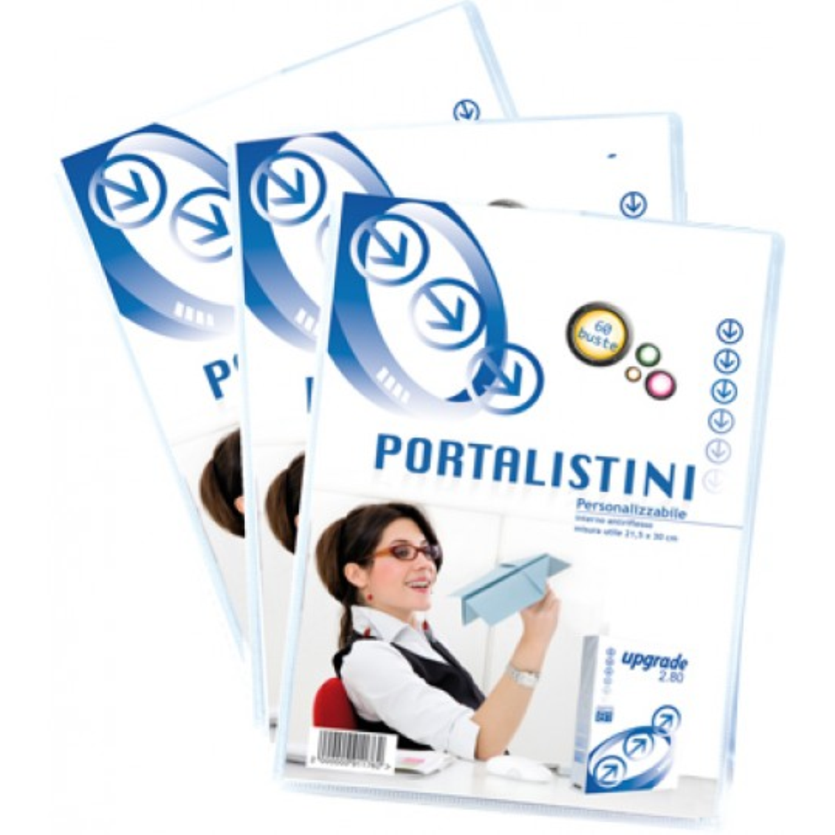 PORTA LISTINO 100 BUSTE PERSONALIZZABILE MEMOTAK OFFICE