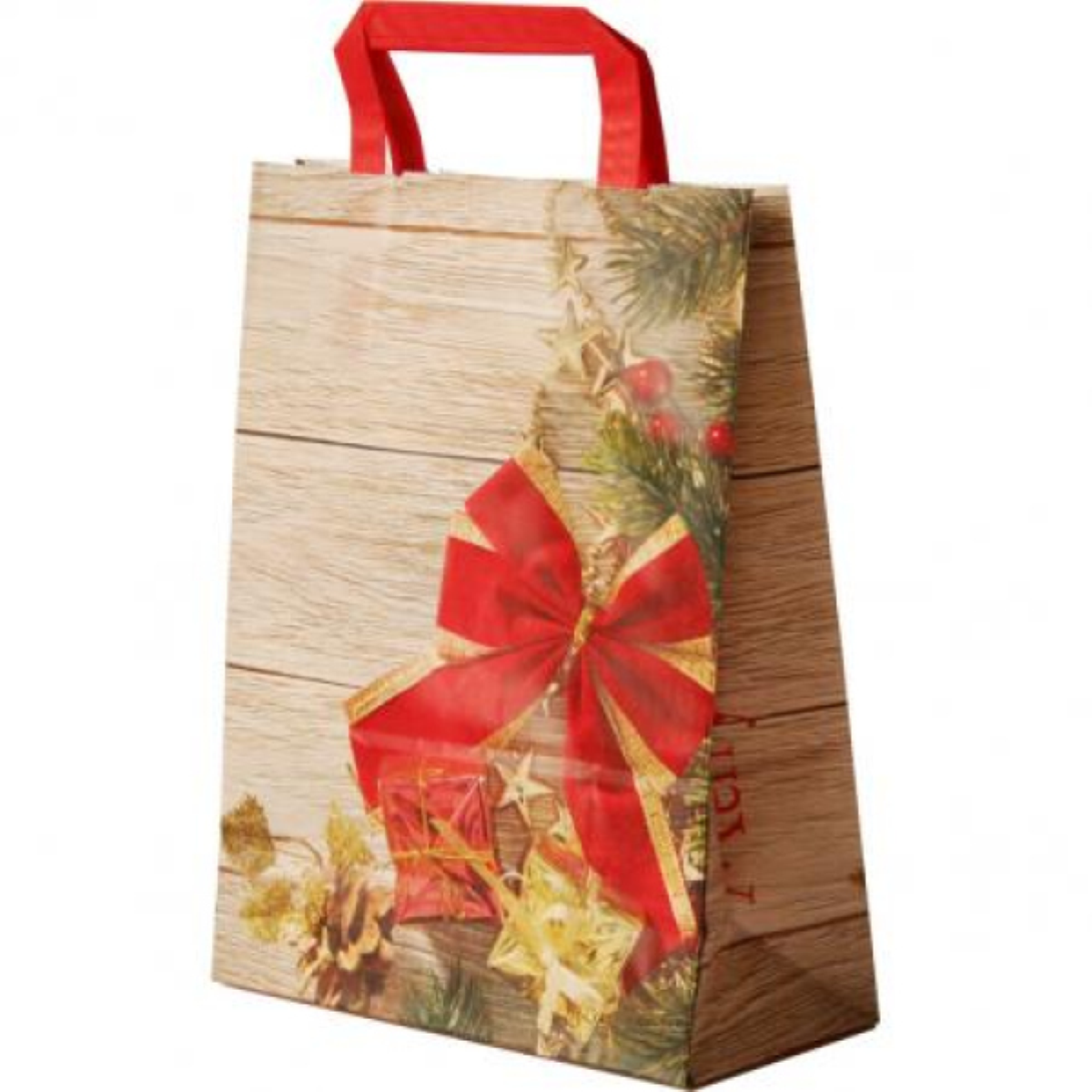 SHOPPER CARTA NATALE CM. 32 X 17 X 45 MERRY CHRISTMAS SA34A0119