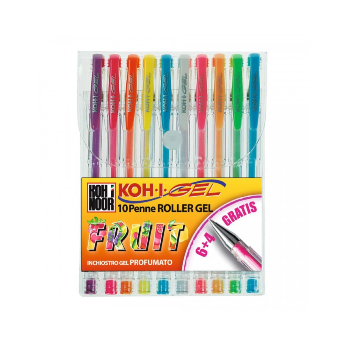 KIT 10 PENNE ROLLER GEL FRUIT KOH-I-NOOR