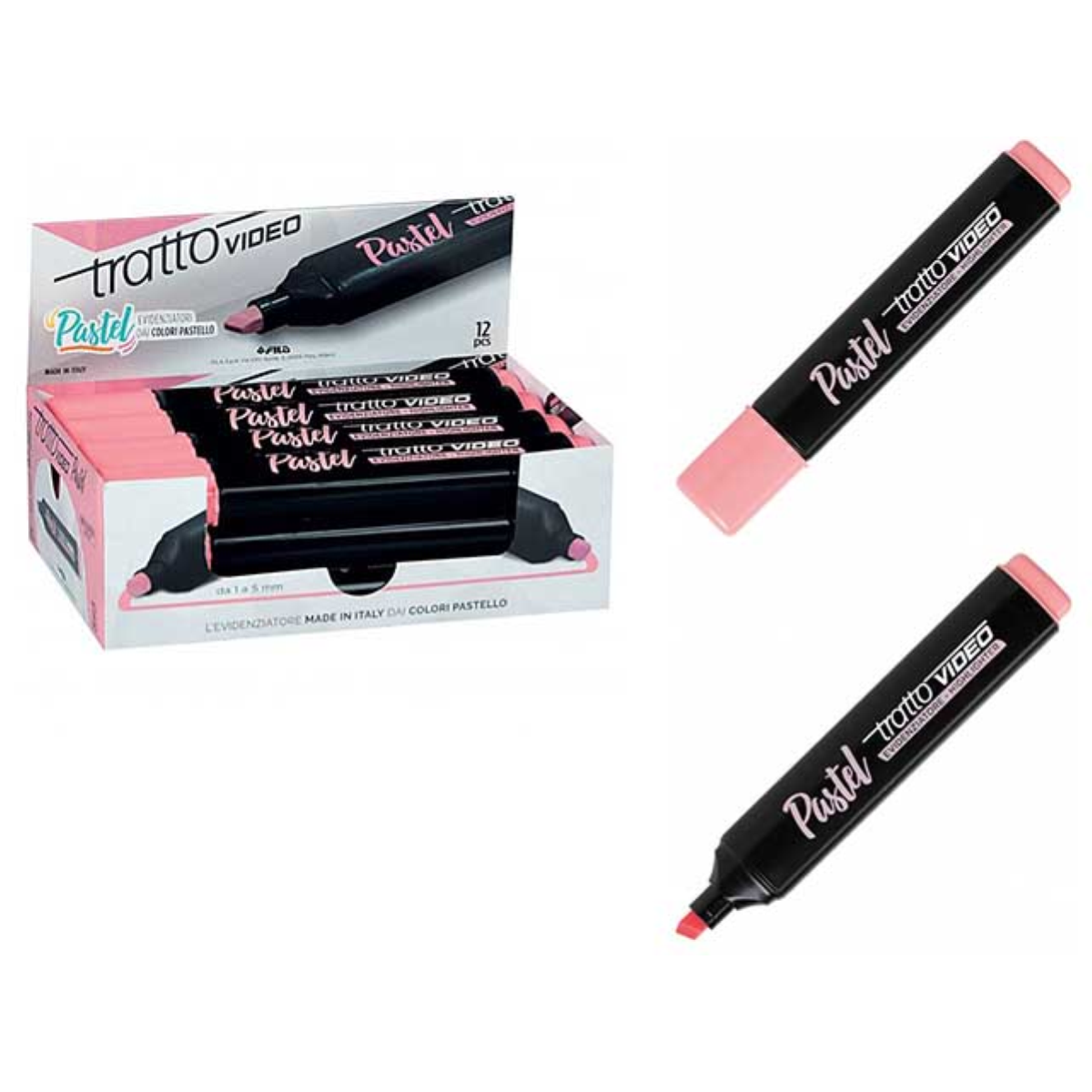 EVIDENZIATORE TRATTO VIDEO PASTEL 07 ROSA POMPELMO ART. F833507