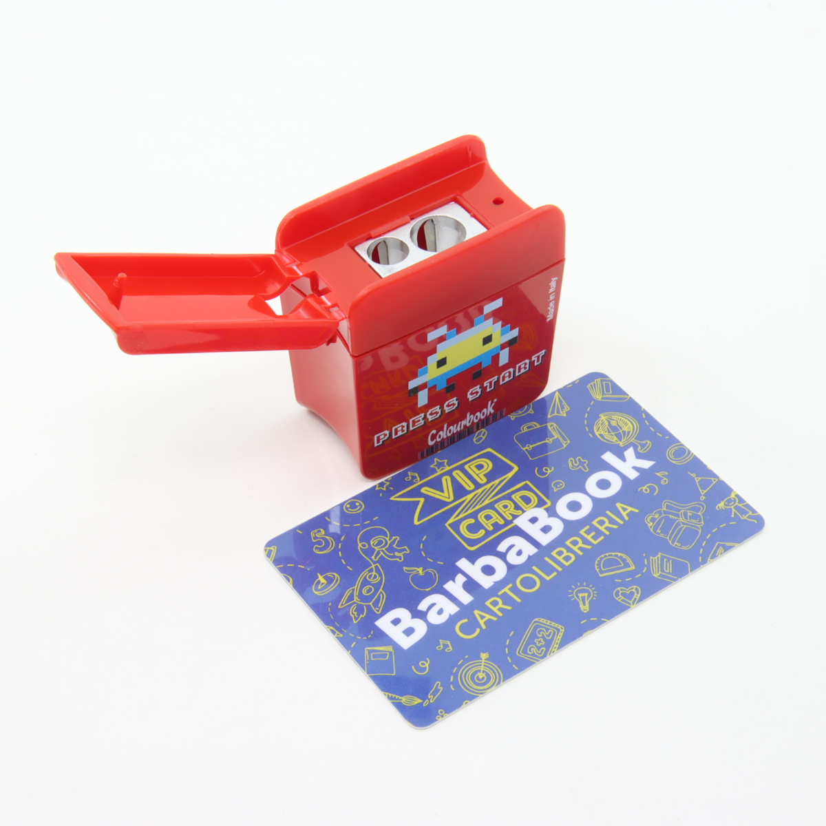 TEMPERAMATITE 2 FORI CON CONTENITORE GAMES COLOURBOOK ROSSO