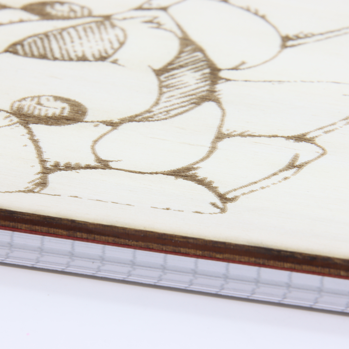 QUADERNO SPIRALATO CON COPERTINA LEGNO A6 RIG. 1R (1 RIGO) CANE