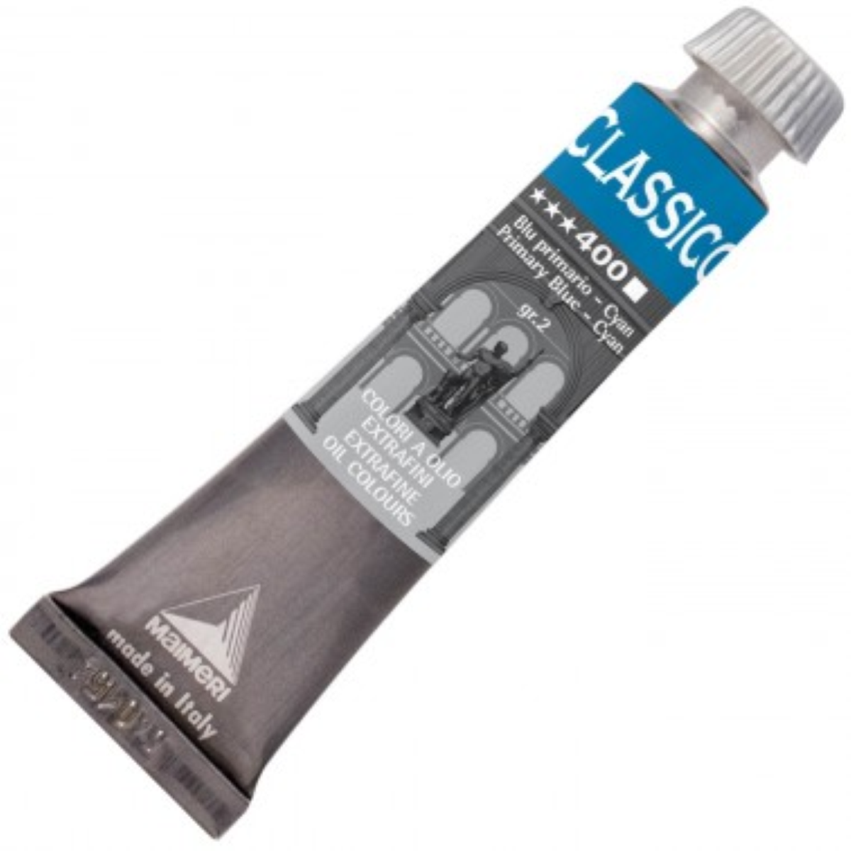 COLORE AD OLIO EXTRAFINE ML. 20 MAIMERI CLASSICO BLU PRIMARIO CYAN 400