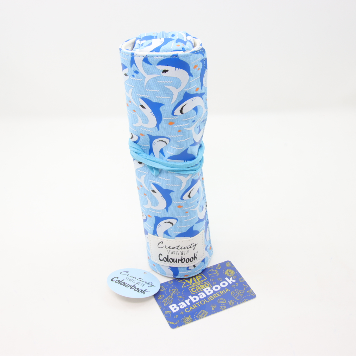 ROTOLO PORTAPENNE CREATIVITY AZZURRO FANTASIA SQUALI