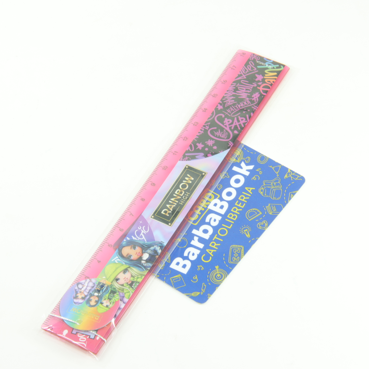 RIGHELLO PLASTICA CM.18 RAINBOW ART. 658