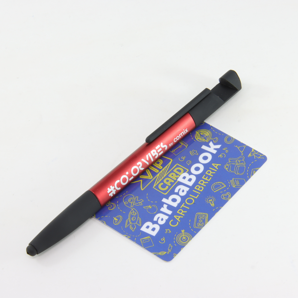 PENNA A SFERA MULTIFUNZIONE COLORVIBES BY COMIX FUSTO ROSSO