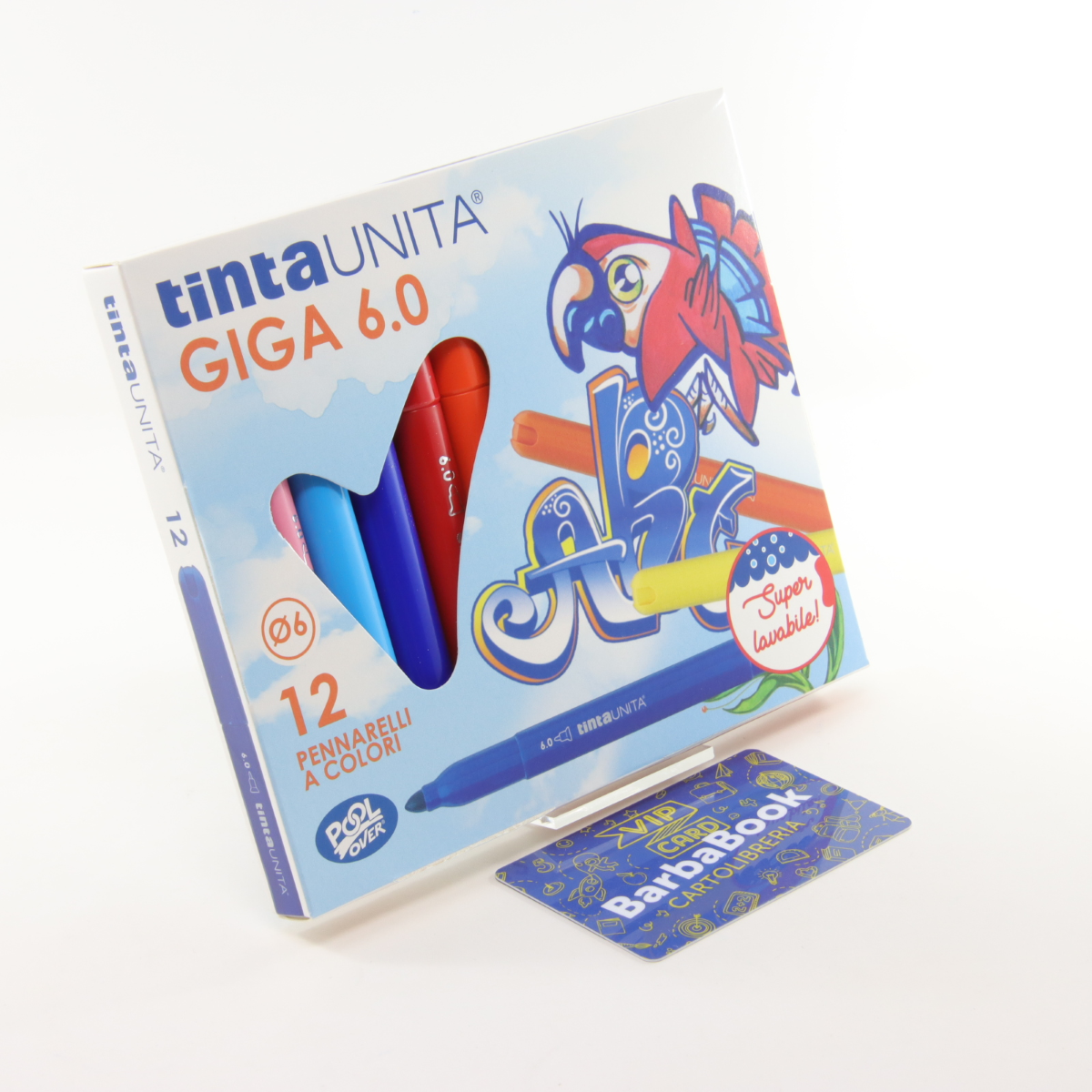 PENNARELLI TINTAUNITA GIGA 6.0 12 COLORI
