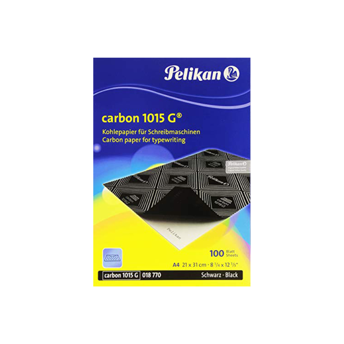 CARTA COPIATIVA A4 NERA PELIKAN 1015 G