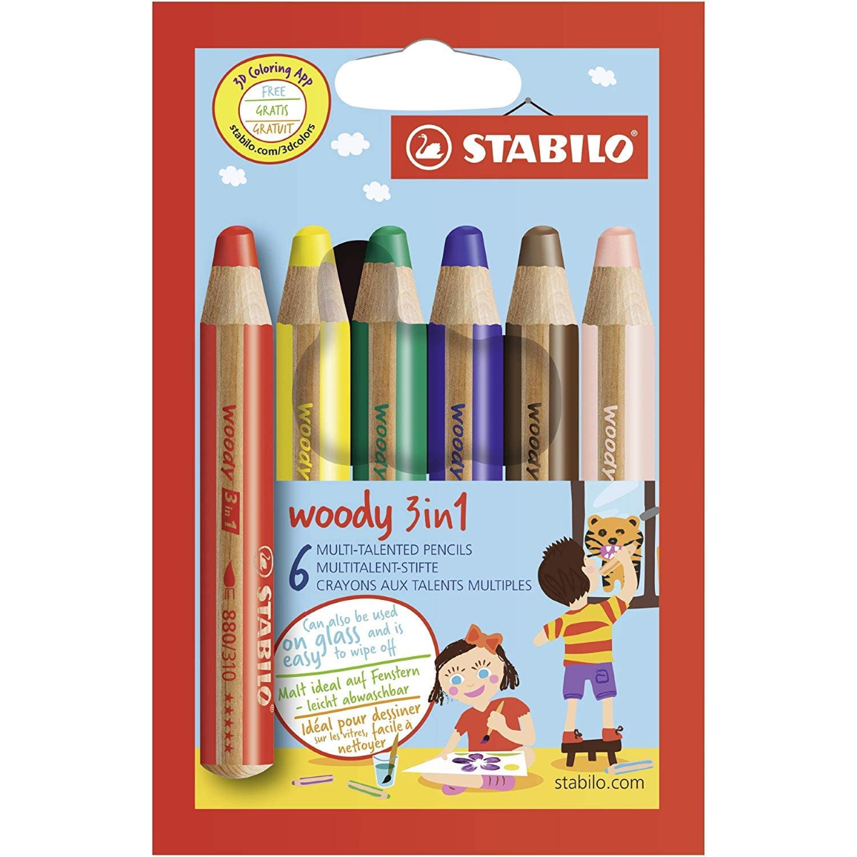 PASTELLONI STABILO WOODY 3 IN 1