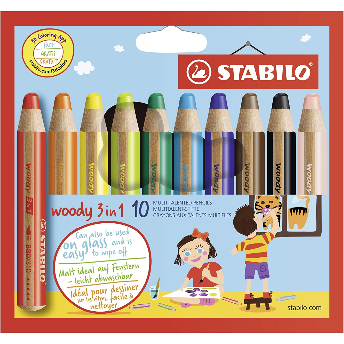 PASTELLONI STABILO WOODY 3 IN 1