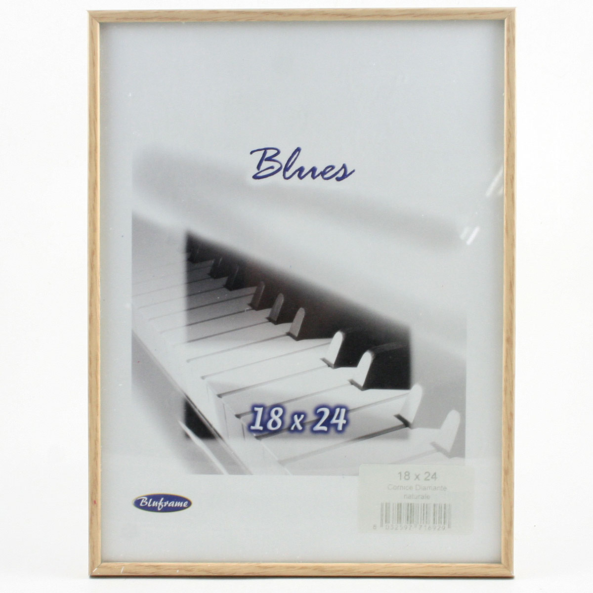 CORNICE DIAMANTE CM. 18 X 24 LEGNO NATURALE