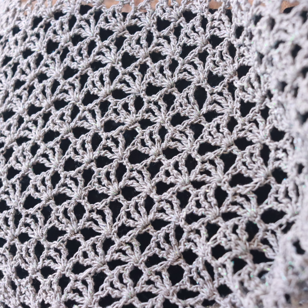 STOLA UNCINETTO COTONE GRIGIO BY SANDRA