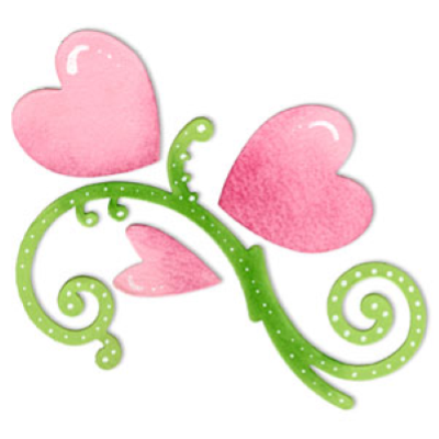 FUSTELLA SIZZIX 656519 CUORI GHIRIGORO BIGZ