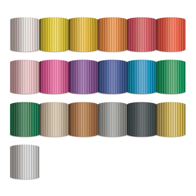 CARTONCINO ONDULATO CM. 50 X 70 COLORE BIANCO