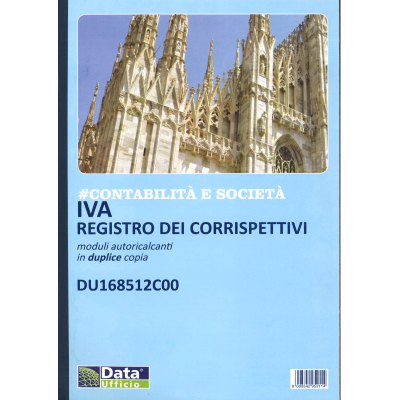 REGISTRO CORRISPETTIVI DU168512C00 2 COPIE 12 MESI