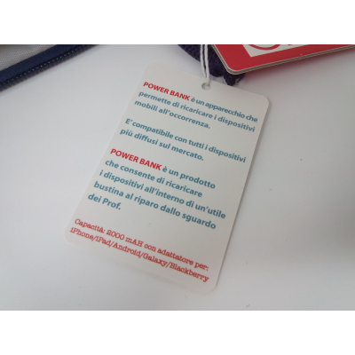 BUSTINA CAPRICCIOSA + POWERBANK GIALLA
