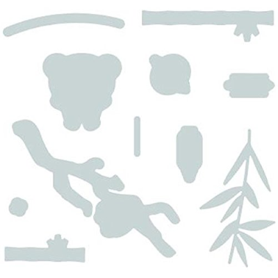 FUSTELLA SIZZIX 662837 ELEMENTI ORIENTALI FRAMELITS + TIMBRO