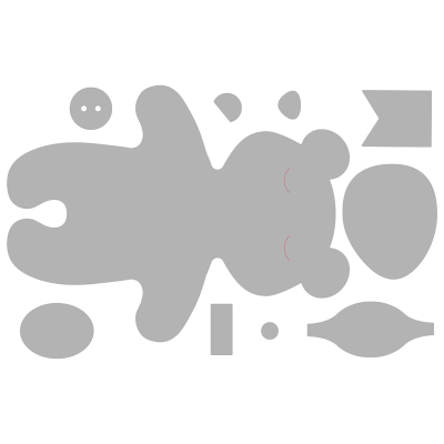 FUSTELLA SIZZIX 663352 ORSACCHIOTTO BIGZ L